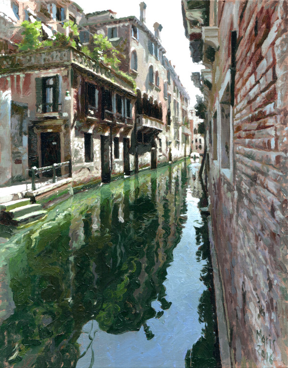 Canal, painting by Jan Maris