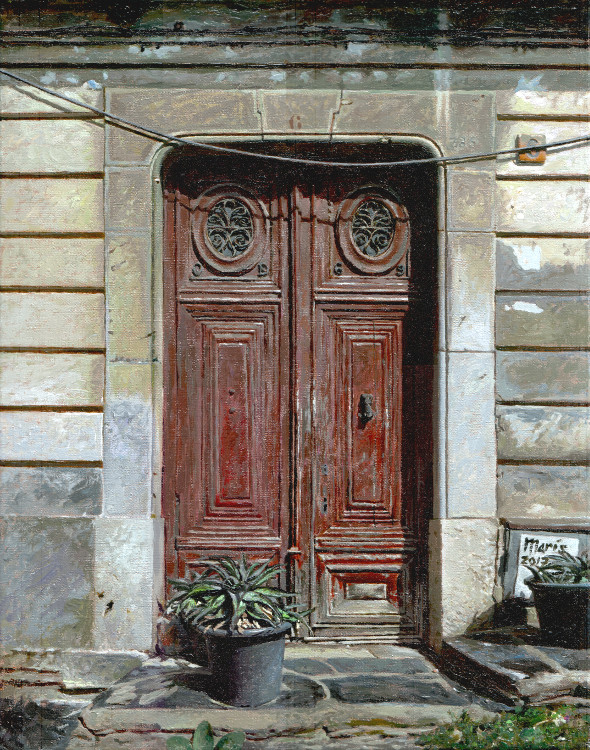 Door, painting by Jan Maris