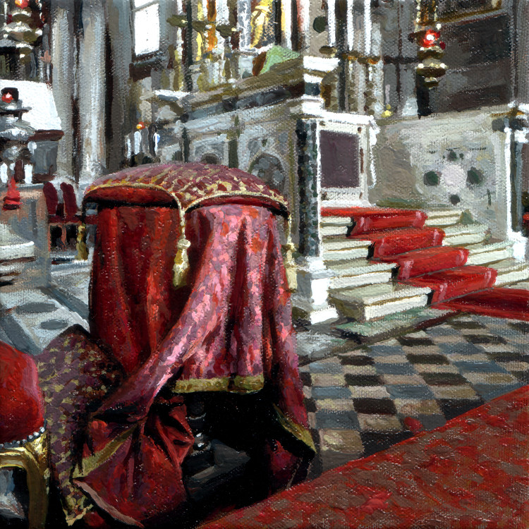Church Interior, painting by Jan Maris