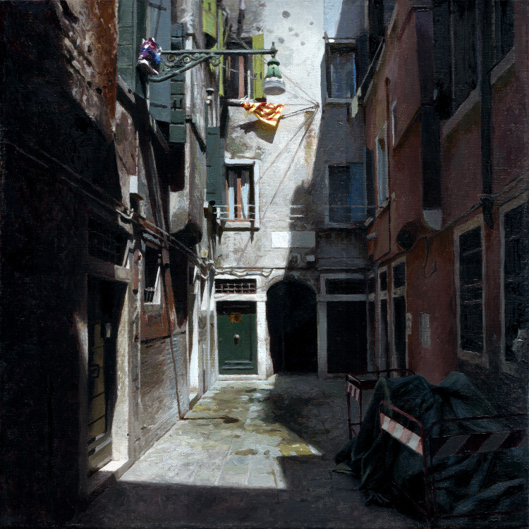 Corte del Paradiso, painting by Jan Maris