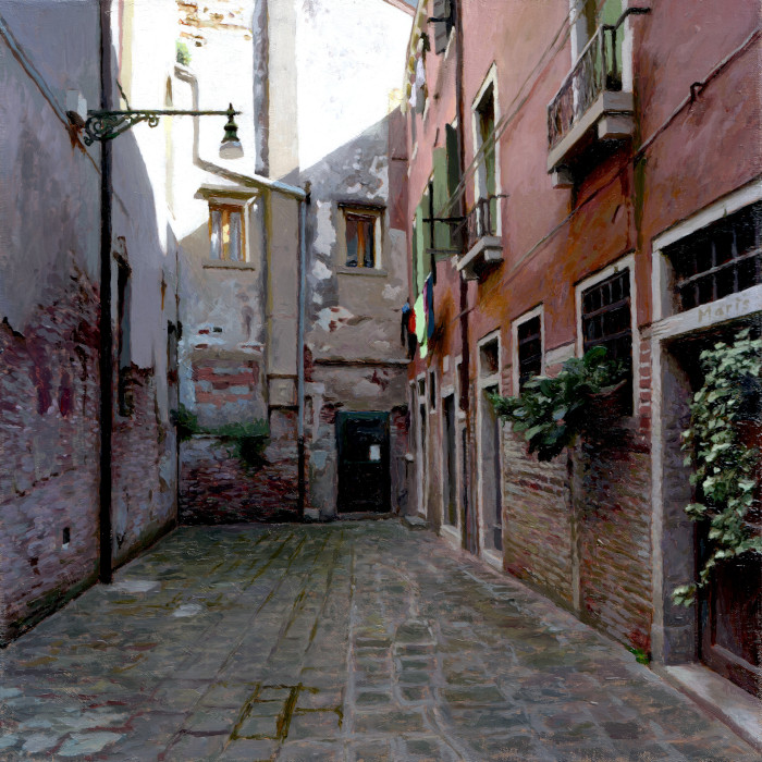 Courtyard, painting by Jan Maris