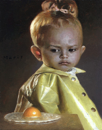 Child with Fried Egg, painting by Jan Maris