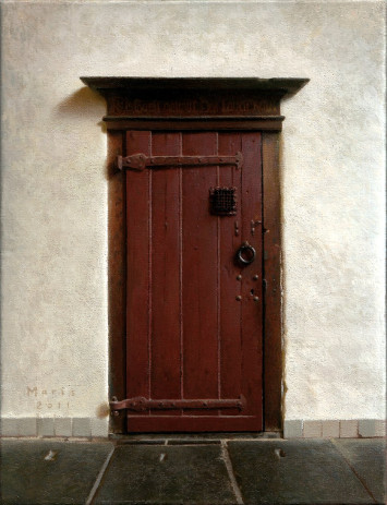 Red Door, painting by Jan Maris